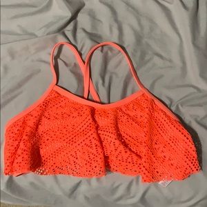 Neon pink bathing suit